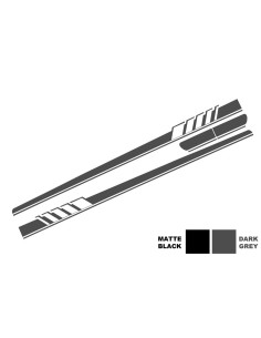 Adesivi laterali vinile grigio scuro per MERCEDES C-Class C5 Coupe A5 Cabriolet (14-) C63 Design 2