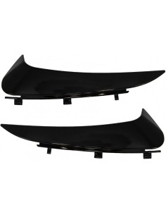 Paraurti posteriore Alette laterali Flics per Mercedes Classe C C5 A5 (14-18) Coupé Cabriolet Piano Nero 2