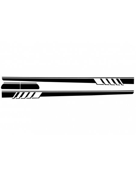 Adesivi laterali in vinile per Mercedes C-Class C5 Coupe A5 Cabriolet (14-up) C63