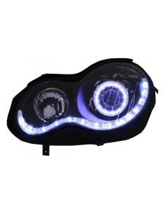 Angel Eyes Fari per Mercedes Classe C W3 (00-07) Lato sinistro Nero 2
