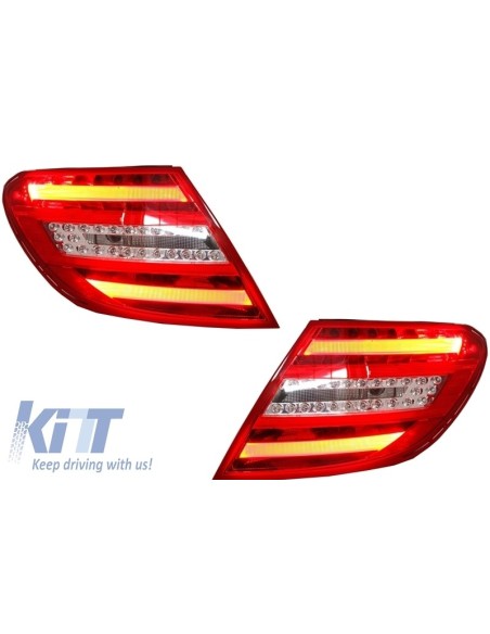 Completa conversione Retrofit Body Kit w/ luci per Mercedes C-Class W4 (07-14) Facelift C63 Design