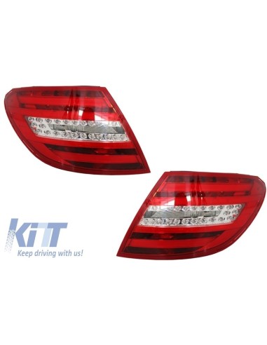 Completa conversione Retrofit Body Kit w/ luci per Mercedes C-Class W4 (07-14) Facelift C63 Design