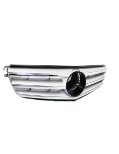 Griglia anteriore per MERCEDES Benz C-Class W4 S4 Limousine Station Wagon (07-14) Avangarde Chrome & Silver 2