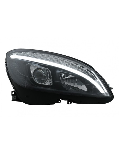 Luce della metropolitana dei fari del LED per il nero di Mercedes C-Class W4 S4 (07-10) w/luci di svolta dinamiche sequenziali