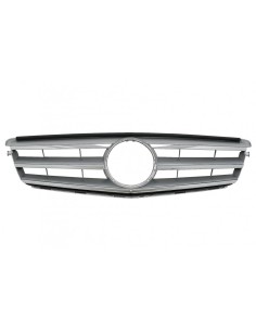 Griglia anteriore per Mercedes Classe C W4 S4 Limousine Station Wagon (07-14) Sport Argento 2