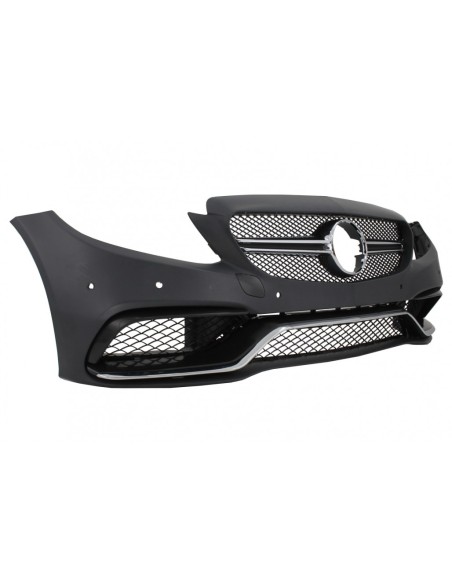 Paraurti anteriore per Mercedes C-Class W5 S5 (14-18) C63 Design w/ Laterali Gonne Sport