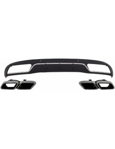 Pacchetto posteriore del tubo di scarico del diffusore w/punte dello scarico per la norma di Mercedes C-Class W5 S5 (14-18)
