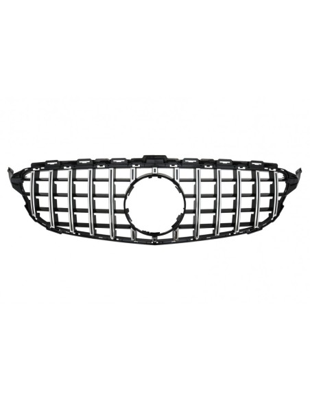 Griglia anteriore per MERCEDES Classe C W5 S5 C5 A5 (14-18) GT-R Panamericana Design w/out Fotocamera