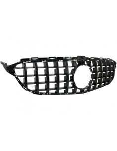 Griglia anteriore per Mercedes Classe C W5 S5 C5 S5 (14-18) GT-R Panamericana Design Nero w/ 360 Fotocamera 2