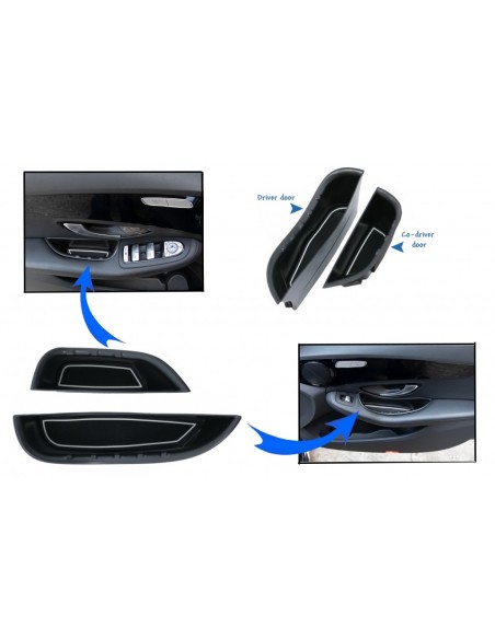 Box contenitore per Mercedes Classe C W5 S5 Limo T-Modell (14-18) GLC X253 (15-18) LHD