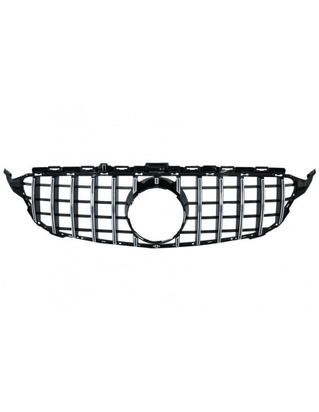 Griglia anteriore per Mercedes Classe C W5 S5 (14-18) GT-R Panamericana Design Crom w/out Fotocamera