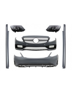 Corredo w/fari completi del LED per Mercedes C-Class W5 Sedan (14-18) C63 Design