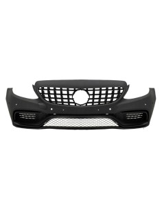 Paraurti anteriore w/ griglia anteriore GTR per Mercedes C-Class W5 S5 C5 A5 (14-18) Limousine T-Model Coupe Cabriolet C63