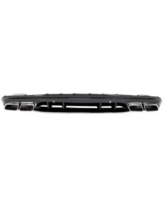 Diffusore posteriore Silver Tips e Trunk Spoiler per Mercedes C-Class W5 (14-) C63S Design solo per AMG Sport Line 2