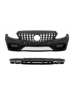 Paraurti anteriore w/ griglia e diffusore per MERCEDES C-Class W5 S5 (14-) solo AMG Spot Line