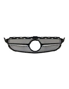 Griglia anteriore w/ lato adesivi vinile nero opaco per MERCEDES C-Class C5 A5 (14-18) C63 Design 2