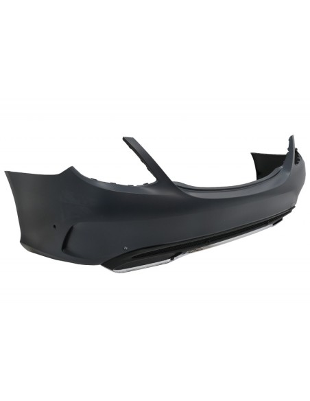 Paraurti posteriore w/ scarico nero per Mercedes C-Class W5 Limousine (14-) C63 Design