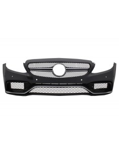 Paraurti anteriore e diffusore w/ Chrome per Mercedes C-Class W5 S5 (14-18) C63 Design 2