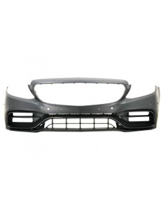 Paraurti anteriore w/ diffusore e marmitta di scarico suggerimenti per Mercedes C-Class W5 Sedan S5 Estate AMG Sport Line (14-) 2