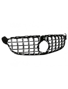 Griglia anteriore per Mercedes Classe C C63 W5 Berlina S5 T-Modell A5 Cabriolet C5 Coupé (03.18-) w/ fotocamera Nero Cromo 2