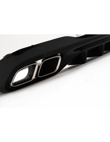 Paraurti posteriore diffusore w/ scarico per Mercedes C classe W6 S6 Sport Line (21-Up) C63 Design