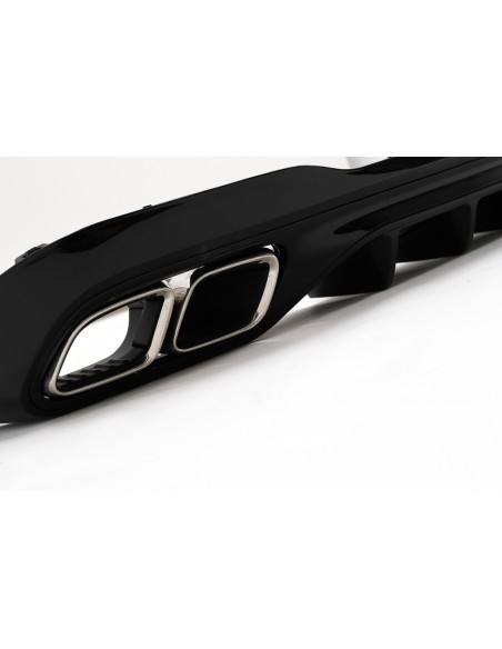 Paraurti posteriore diffusore w/ scarico per Mercedes C classe W6 S6 Sport Line (21-Up) C63 Design