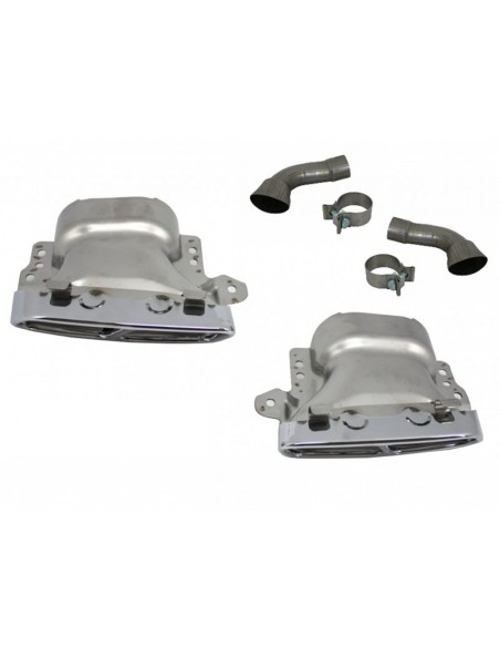 Silenziatore di scarico Suggerimenti per Mercedes A-Class W176 (12-18) CLA W117 C117 (12-18) A45 CLA45 Design