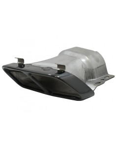 Silenziatore di scarico Suggerimenti per Mercedes A-Class W176 (12-18) CLA W117 C117 (12-18) A45 CLA45 Design Nero 2