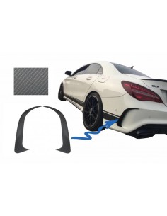 Paraurti posteriore Splitter alette laterali sfiato Canards per MERCEDES CLA W117 C117 X117 (13-18) CLA45 Design Carbon Film