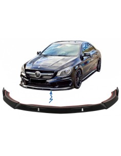 Paraurti anteriore Spoiler Lip per Mercedes CLA45 C117 X117 (13-16) Nero lucido