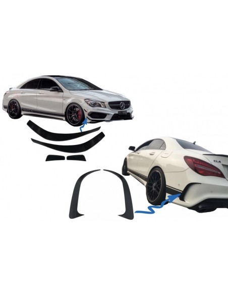 Separatori paraurti Alette Aero Side Vent Canards per Mercedes CLA W117 C117 X117 (13-16) CLA45 Design