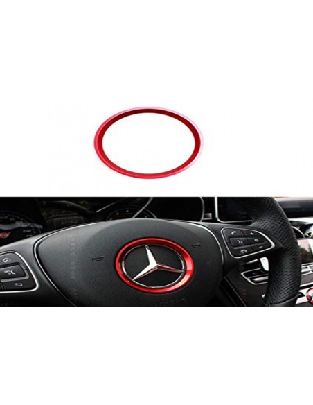Anello volante 51mm rosso per Mercedes A classe W176 B classe W246 C classe W5 CLA C117 GLA X156