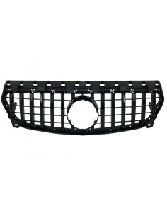 Griglia centrale anteriore per Mercedes CLA C117 X117 W117 Facelift (16-18) CLA45 GT-R Panamericana Design Full Black