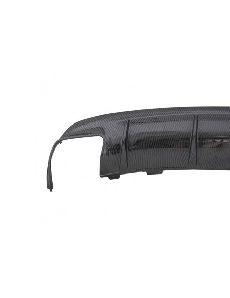 Il diffusore dell'aria del paraurti posteriore w/si capovolge il nero per Mercedes W117 CLA (13-18) Facelift CLA45 Carbon Look