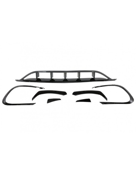 Kit di conversione Aero per Mercedes CLA W117 Facelift (16-18) CLA45 Design Canards Piano Nero
