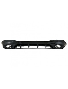 Diffusore posteriore e punte di scarico Silver w/ Griglia anteriore Cromo per Mercedes CLA X118 2