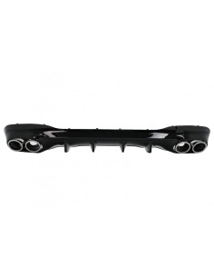 Diffusore posteriore e punte di scarico cromate per Mercedes CLA X118 Shooting Brake C118 Coupe Sport Line (19-up) CLA45S 2