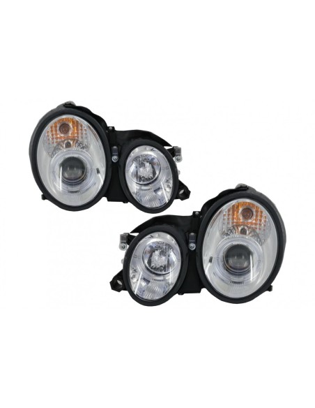 Fari per Mercedes CLK W8 C8 (03.1997-04.02) Angel Eyes 2 Halo Cerchi Cromo