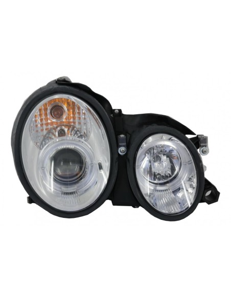 Fari per Mercedes CLK W8 C8 (03.1997-04.02) Angel Eyes 2 Halo Cerchi Cromo