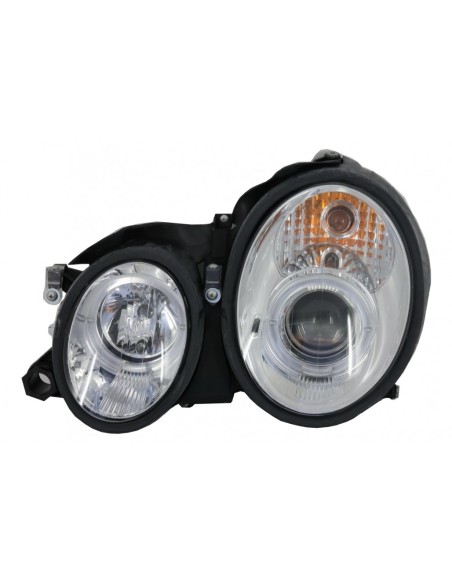 Fari per Mercedes CLK W8 C8 (03.1997-04.02) Angel Eyes 2 Halo Cerchi Cromo
