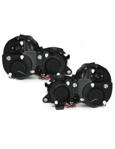Fari per Mercedes CLK W8 (03.1997-04.02) Angel Eyes 2 Halo Cerchi Nero 2
