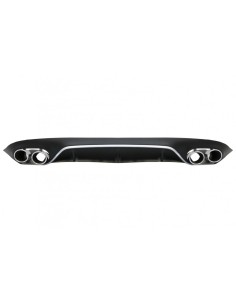 Diffusore posteriore w/ punte di scarico per Mercedes E-Class C238 A238 AMG Sport Line Coupé Cabrio (16-19) 2