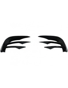 Paraurti anteriore alette laterali Flics per Mercedes E-Class W213 S213 C238 A238 Facelift (-up) Piano nero per AMG Sport Line 2