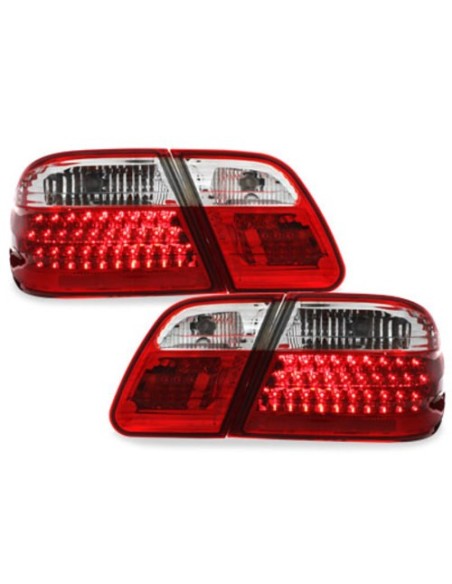 Fanali posteriori a LED per MERCEDES Benz E-class W210 95-02 red-Crys.
