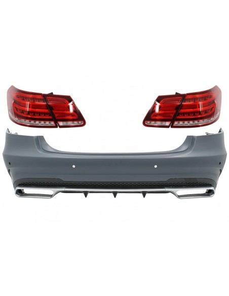 Paraurti posteriore w/ LED Light Bar luci posteriori per Mercedes E-Class W212 (09-12) Facelift E63 Design