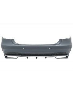 Paraurti posteriore w/ scarico per Mercedes E-Class W212 Facelift (13-16) 2