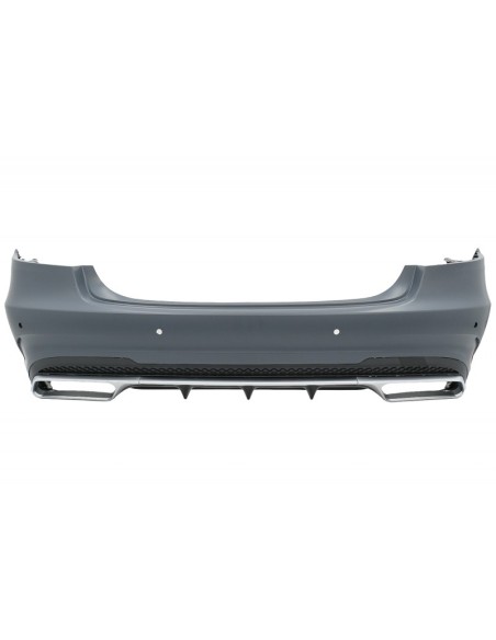 Paraurti posteriore w/ scarico nero e LED luce Bar luci posteriori per Mercedes W212 E-Class Facelift (09-12) E63 Design