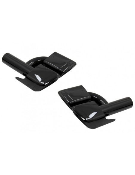 Marmitta di scarico suggerimenti tubi di coda per Mercedes W221 W164 W166 W212 W218 S-class CLS ML S63 E63 Black Edition
