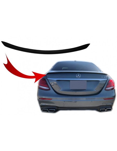 Spoiler del tronco per Mercedes E-Class W213 (16-up) Nero opaco