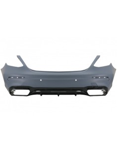 Paraurti posteriore w/ scarico per Mercedes E-Class W213 (16-19) E63 Design 2